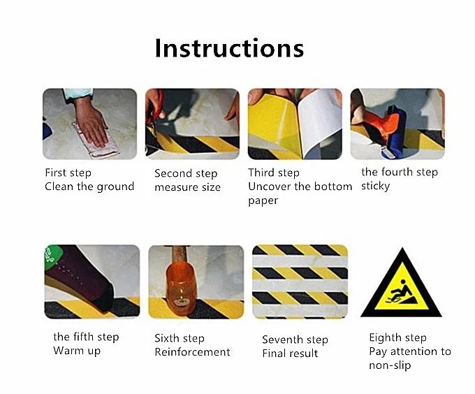 Waterproof Safety Walk Strong Adhesive Anti Slip Tape PVC Tape