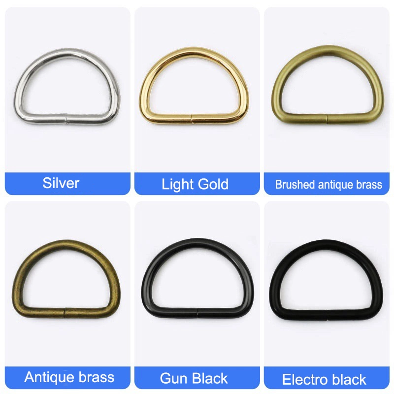 Metal Wire D-Shaped Buckle Semi-Circle Bag Belt Chain Pet D-Shaped Buckle