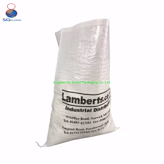 SGS Grs Factory BOPP Imballaggio laminato in polipropilene 25 kg Sacco da 50 kg Imballaggio Grano Riso Fertilizzante Mangime per semi Mais Borsa in tessuto PP trasparente