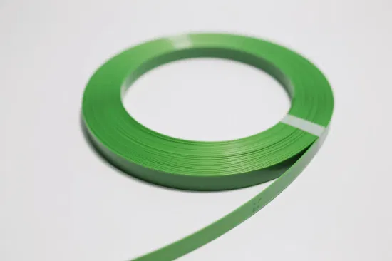 Cintura da imballaggio verde con cinturino in plastica da 0,8 mm